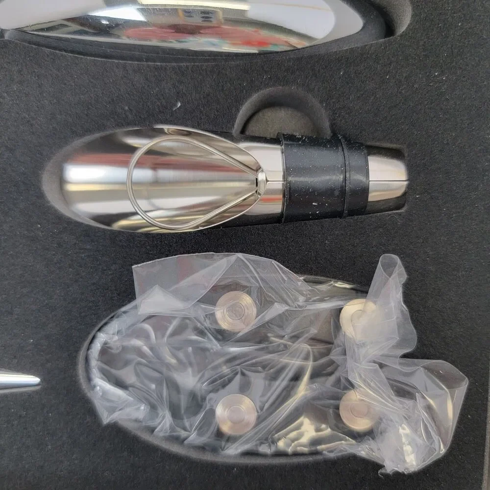 Mixi 9pc Wine Opener Set w/ Corkscrew, Foil Cutter, Thermometer, Stoppers & More
